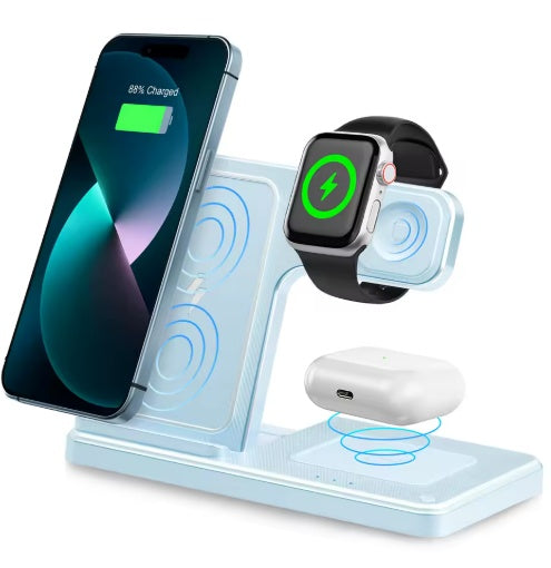 Premium 3-in-1 Magnetic Wireless Charging Hub for iPhone