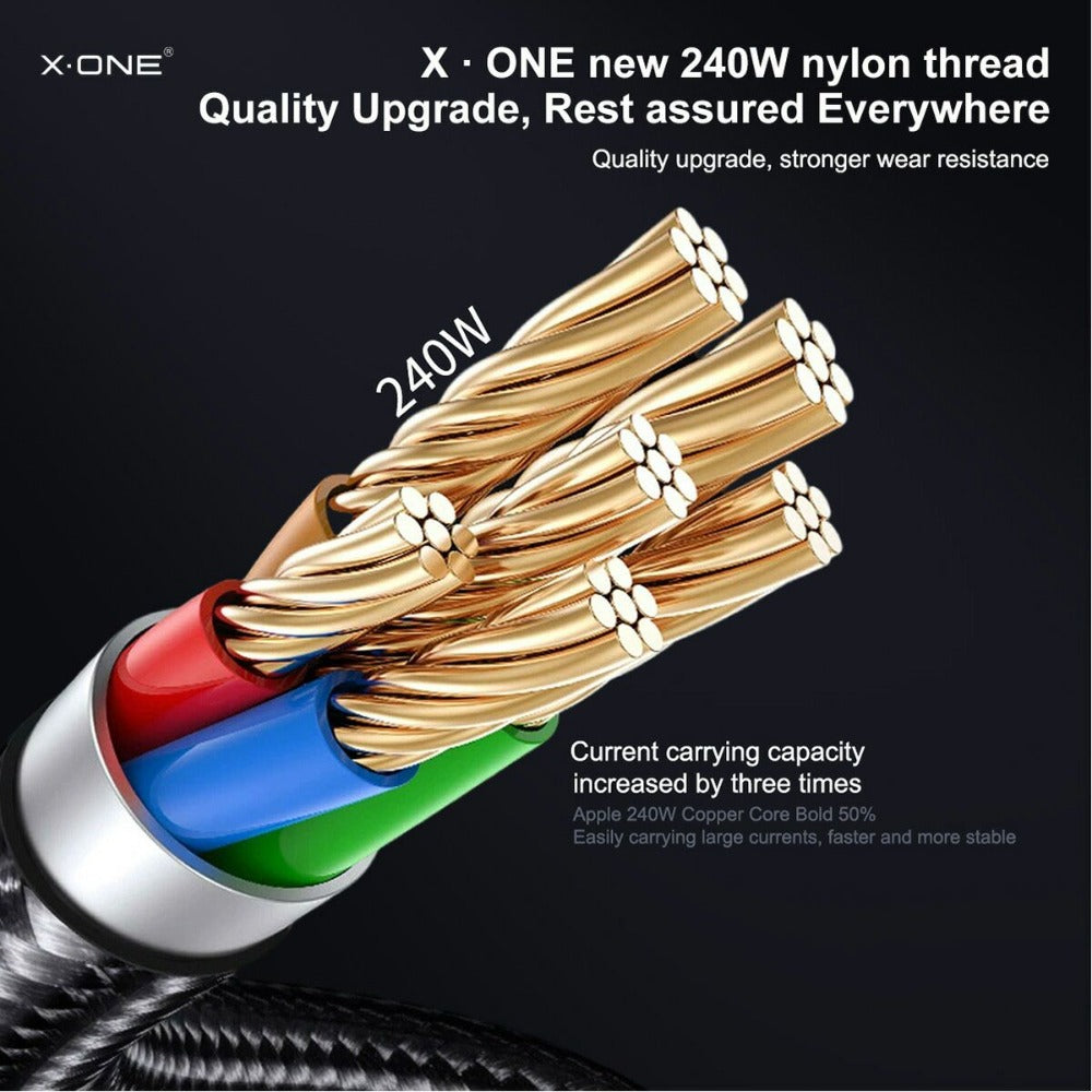 240W Dual USB Type-C Fast Charging Cable