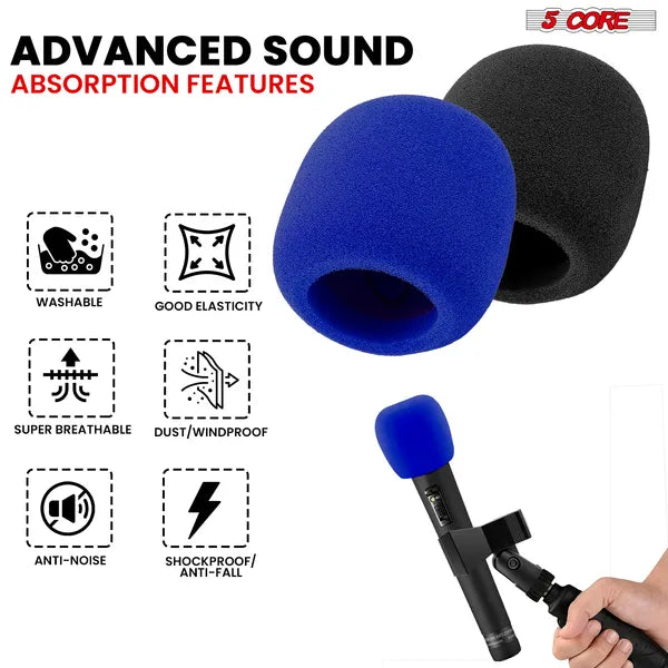 5Core Microphone Foam Cover Windscreen Noise Reduction