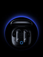 Noise cancelling headphones folded flat
