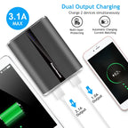 Portable power bank compact size in hand