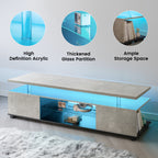 LED Gaming TV Stand for 70 Inch TVs with Console Storage