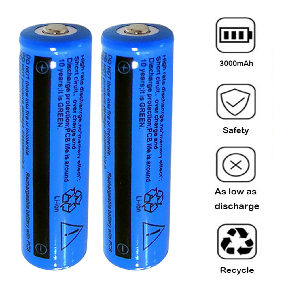 3000mAh battery and USB charger set contents