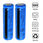 3000mAh battery and USB charger set contents