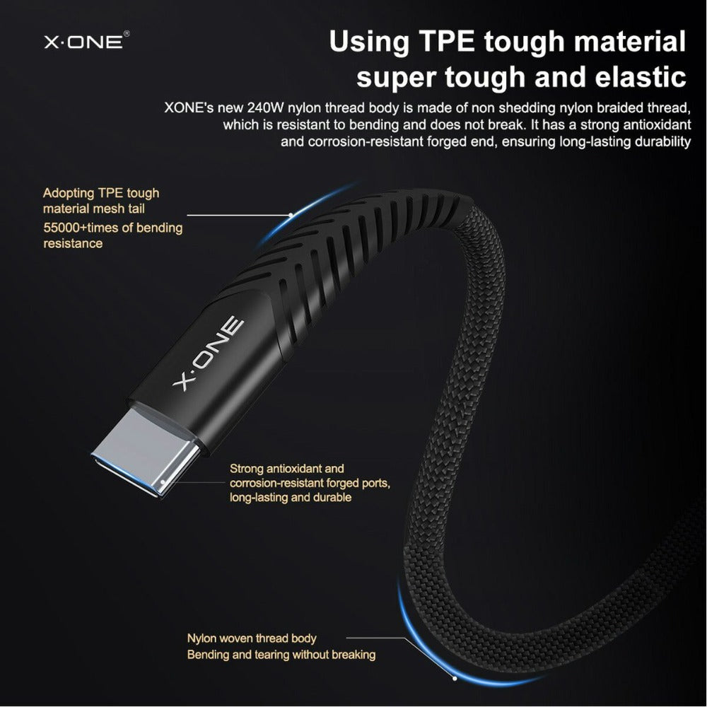 240W Dual USB Type-C Fast Charging Cable