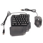 Half-Hand Gaming Keyboard Mouse Combo for Mobile