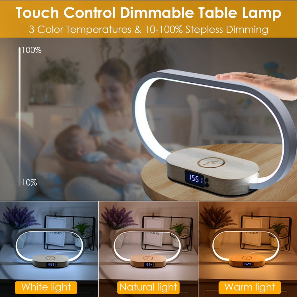 Touch Control Bedside Table Lamp LED Nightstand