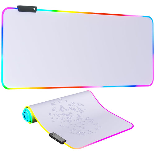 RGB mouse pad glowing edge lighting detail