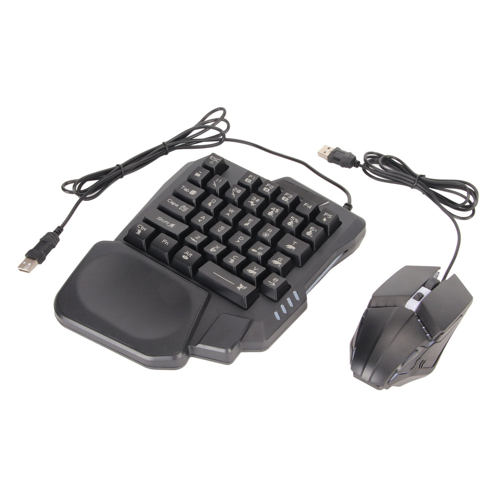 Half-Hand Gaming Keyboard Mouse Combo for Mobile