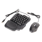 Half-Hand Gaming Keyboard Mouse Combo for Mobile
