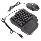 Half-Hand Gaming Keyboard Mouse Combo for Mobile