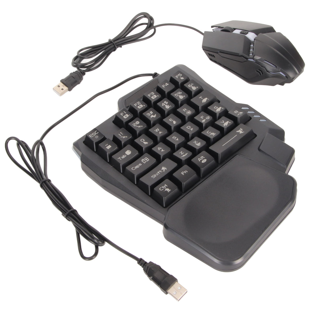 Half-Hand Gaming Keyboard Mouse Combo for Mobile