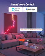 16.4FT RGB-IC LED Neon Rope Light App Controlled