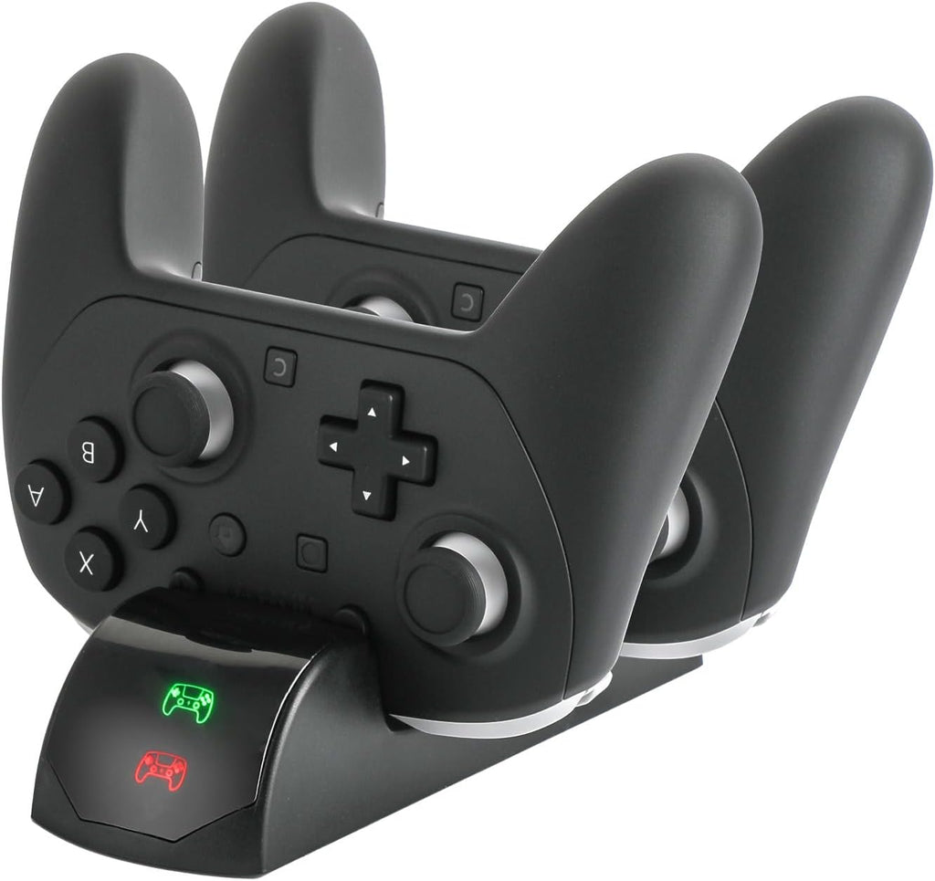 Dual controller charging station compatible with Switch 2 Pro controllers