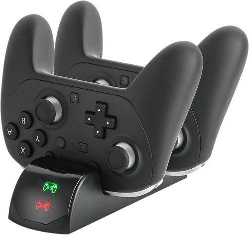 Dual controller charging station compatible with Switch 2 Pro controllers