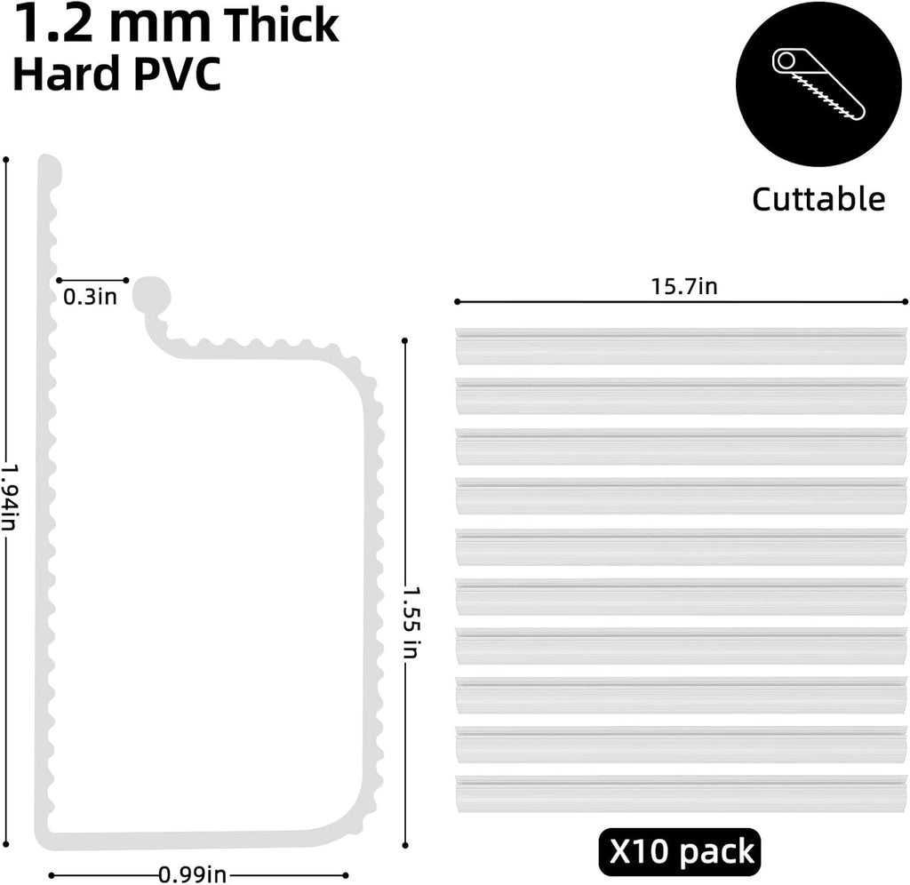 Cable Management 6-Pack – Under Desk Cord Organizer Set, Black
