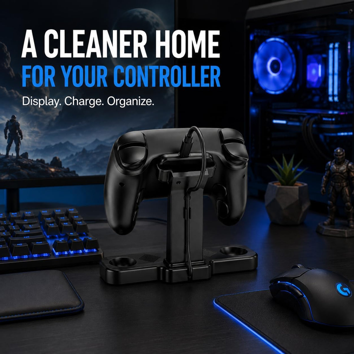 Steam controller charging dock package
