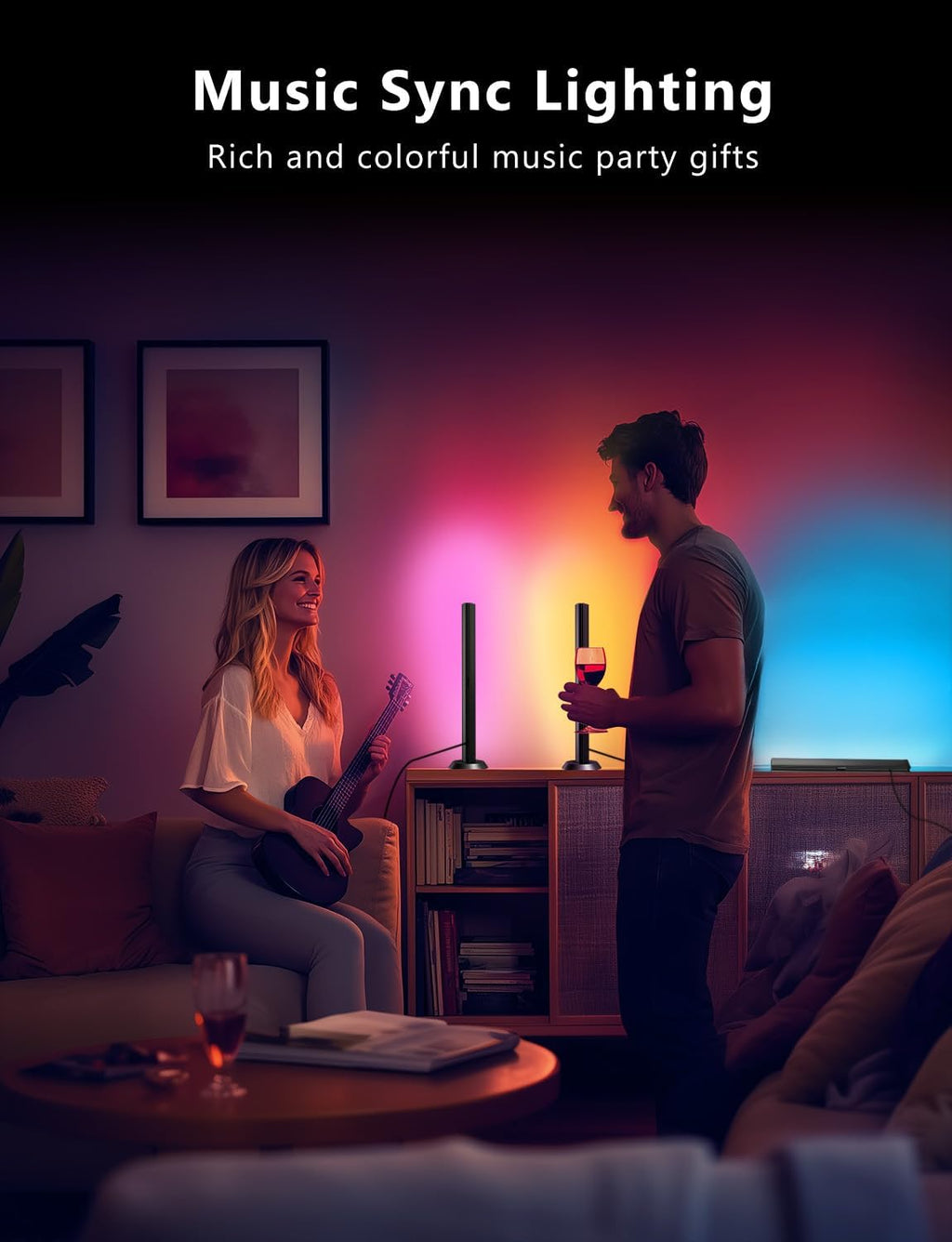 Smart LED light bar app control interface