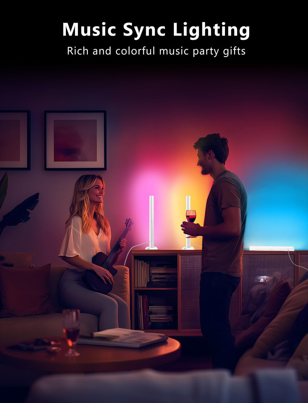 RGB gaming light bars package contents
