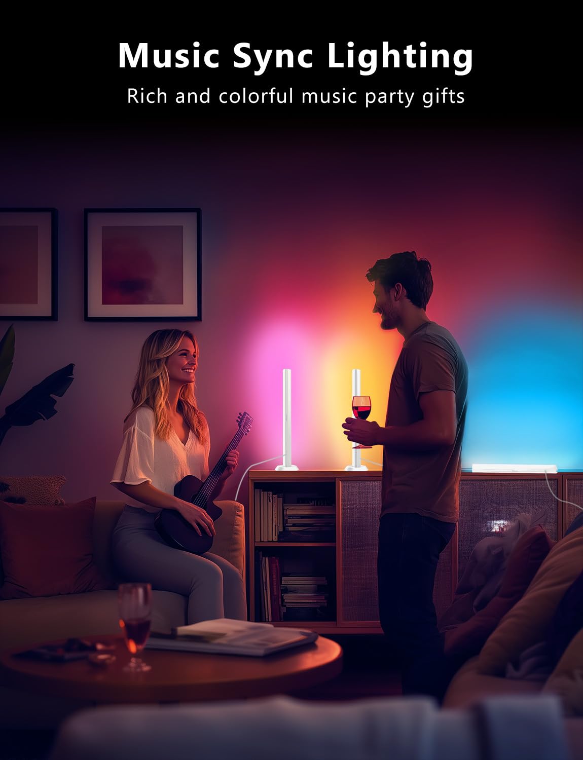 RGB gaming light bars package contents