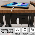 Computer stand black steel frame