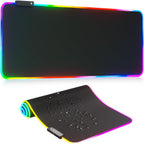 Large RGB LED mouse pad extended gaming desk mat