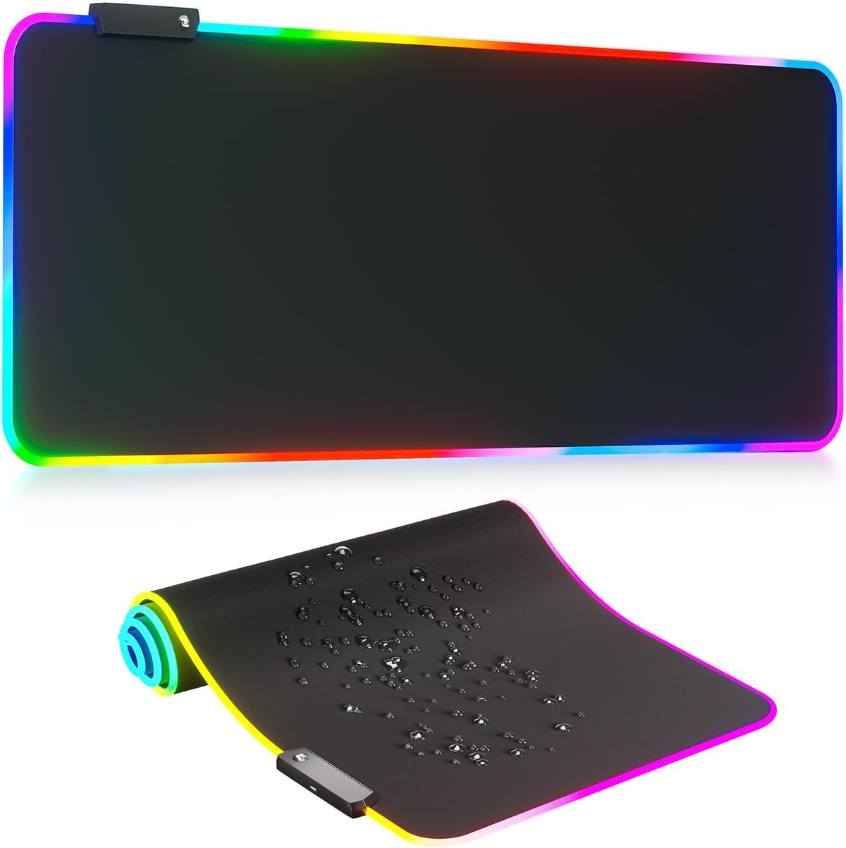 Large RGB LED mouse pad extended gaming desk mat