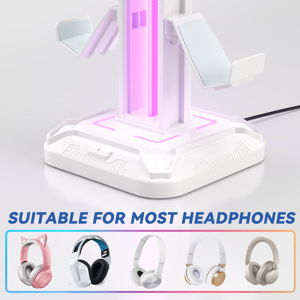 Headphone stand rotating base detail