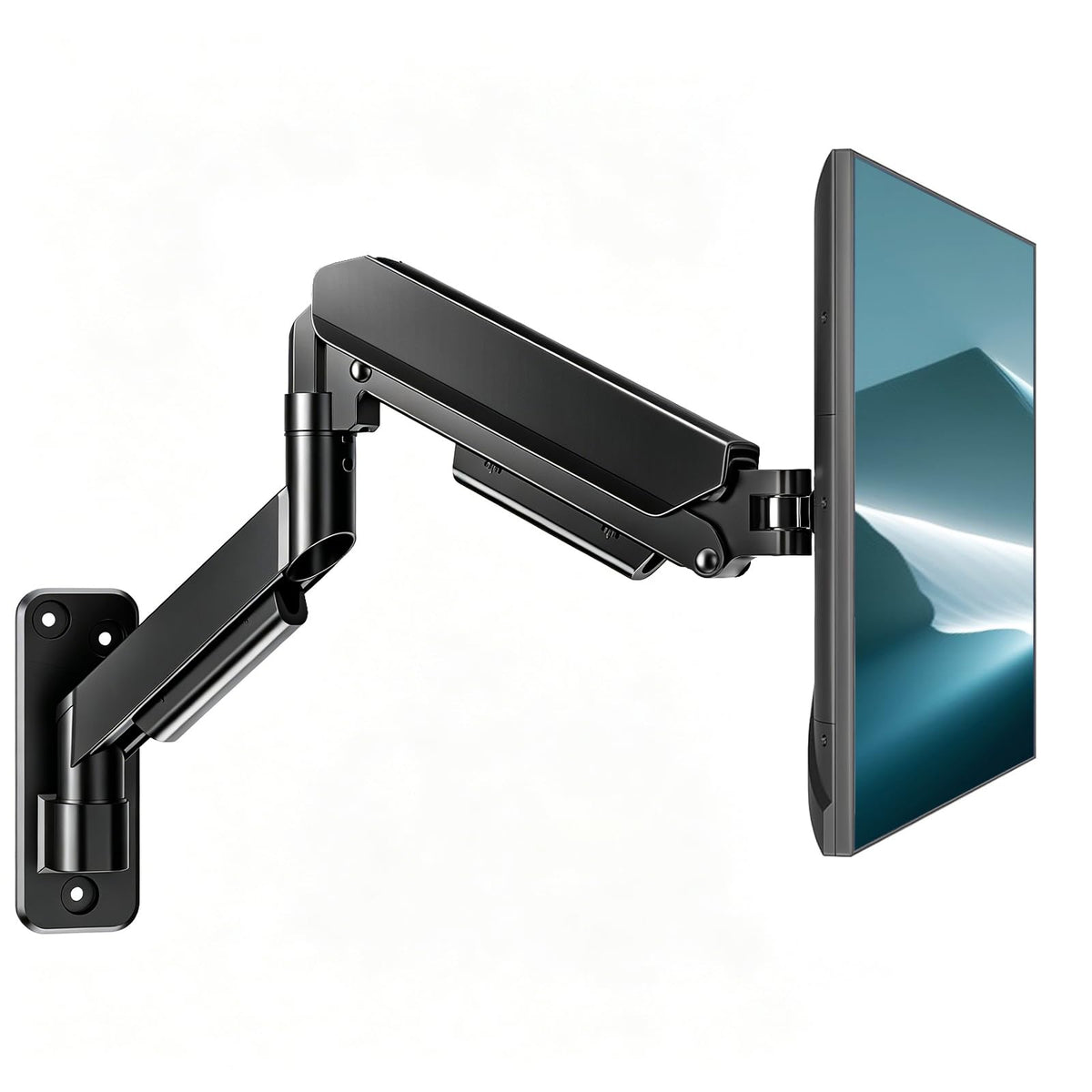Adjustable monitor mount height range