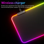 LED mouse pad surface close-up