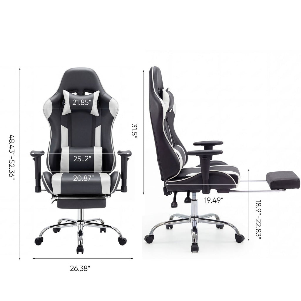 High-Back Ergonomic Gaming Chair with Lumbar Support