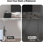 Cable Management 6-Pack – Under Desk Cord Organizer Set, Black