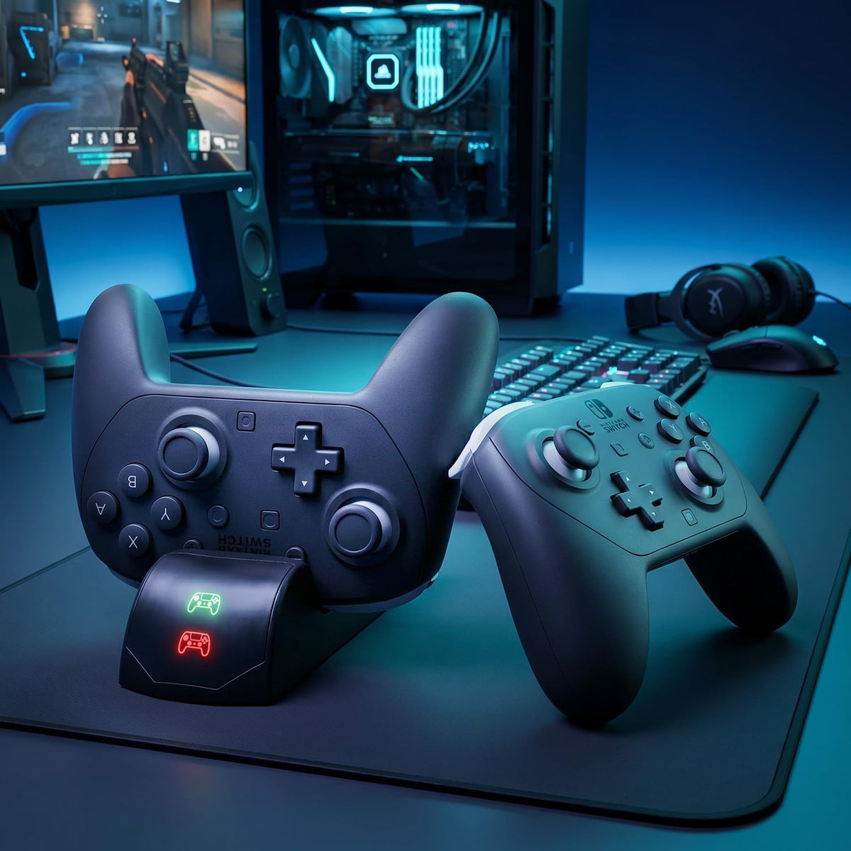 Fast charging dock for game controllers