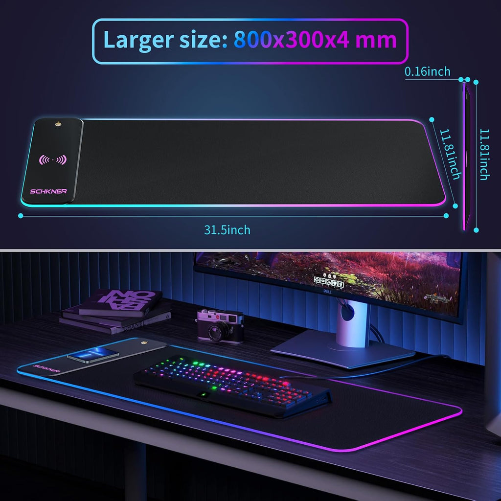 Non-slip rubber base keyboard pad