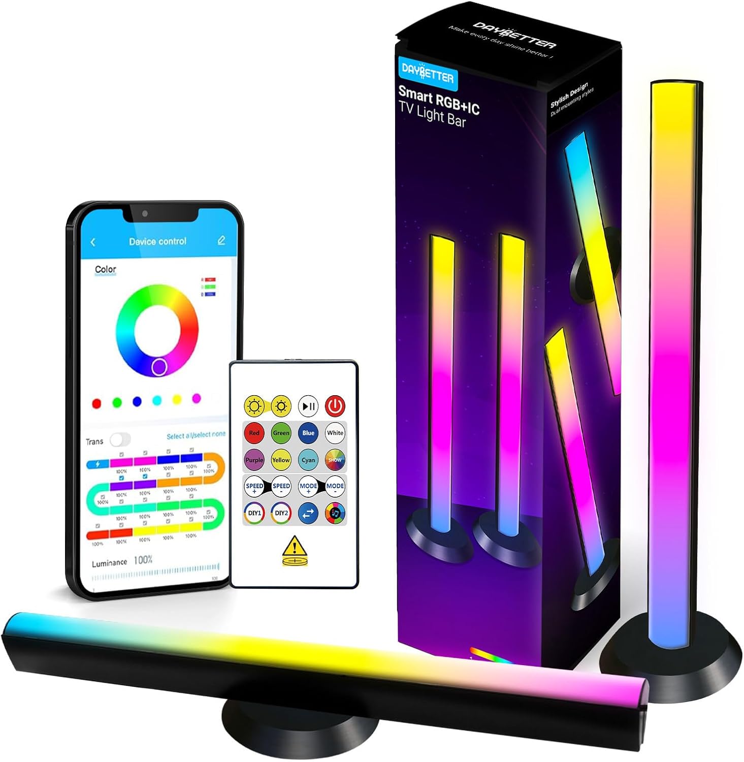 Smart LED light bars RGB TV backlight for gaming room