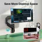 Dual Monitor Stand – Adjustable Desk Mount for 17–32" Screens, Full Motion VESA