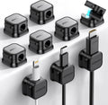 Magnetic cable clips 9-pack adhesive cord organizer
