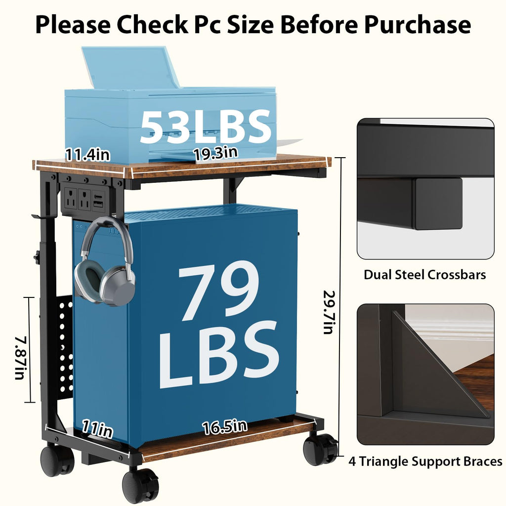 PC stand holding gaming tower