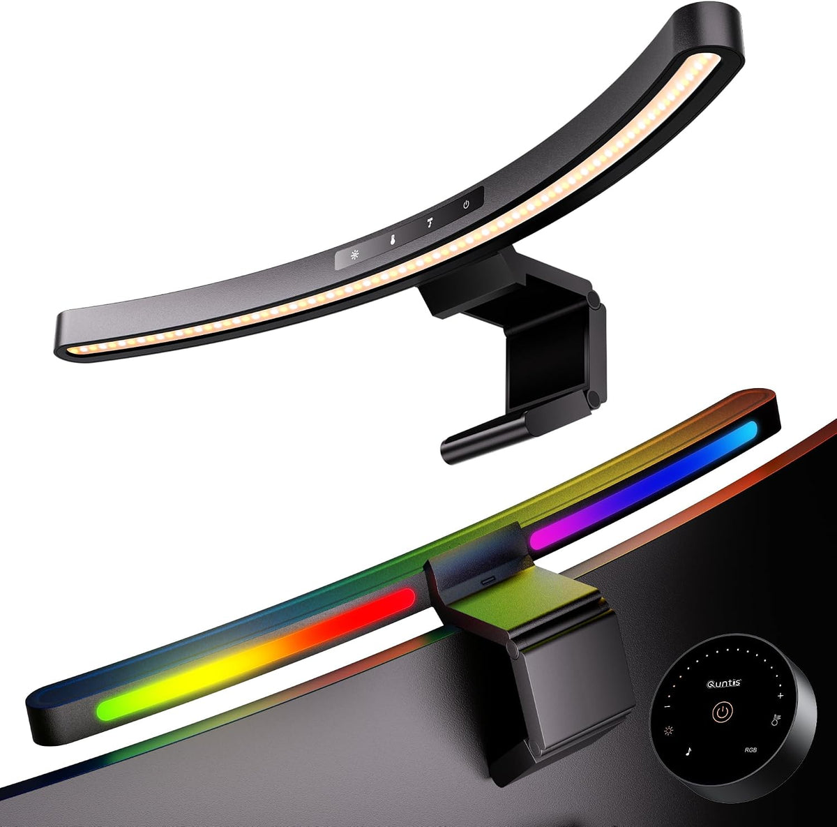 17.7 inch curved monitor light bar with RGB backlight