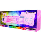 4-in-1 RGB Gaming Bundle – Wired LED Keyboard, Mouse, Mouse Pad & Headset Set