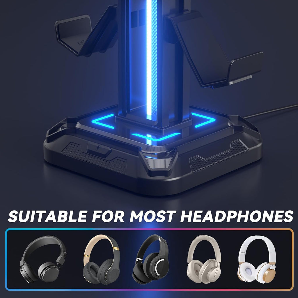 RGB headset stand package contents