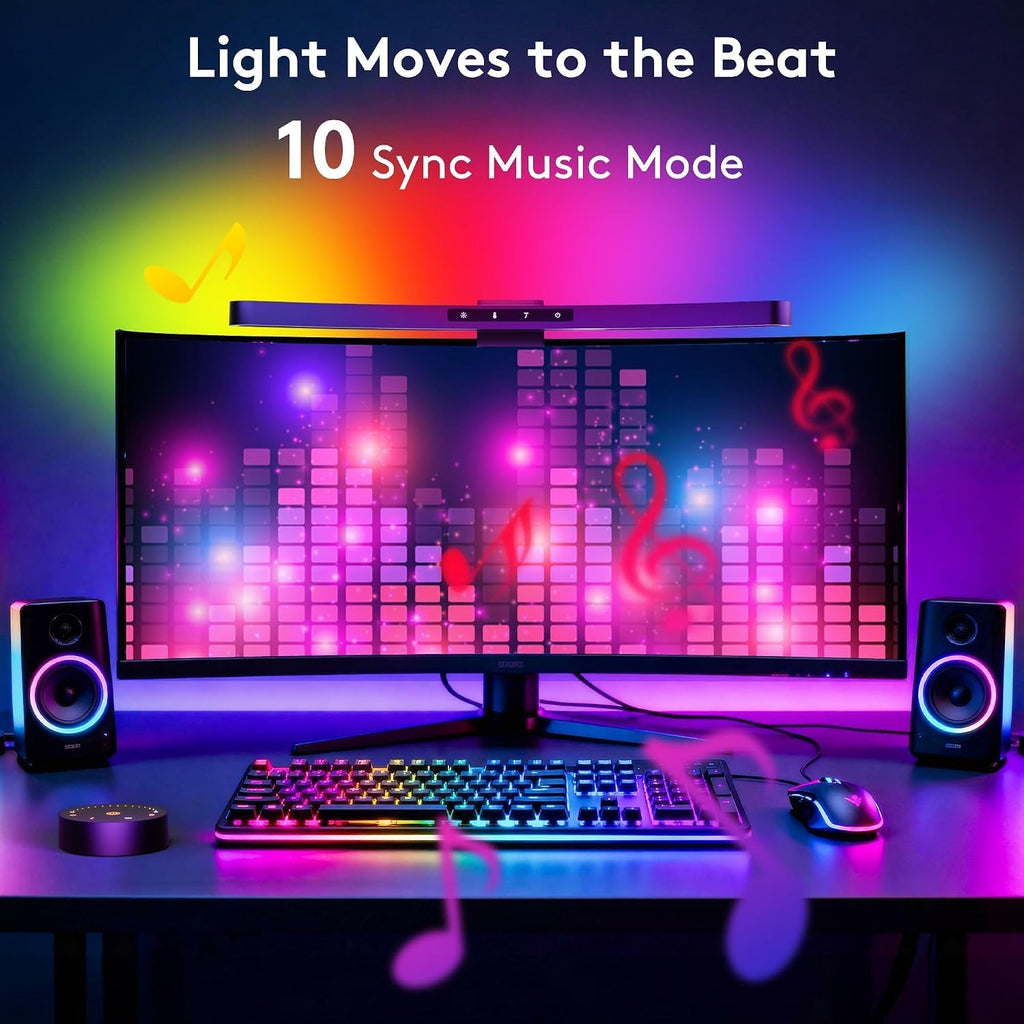 RGB screen light bar music sync mode