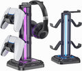 RGB headset stand with 9 light modes and controller hook
