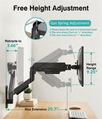Dual Monitor Stand – Adjustable Desk Mount for 17–32" Screens, Full Motion VESA