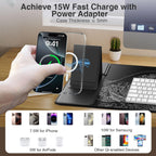 XXL RGB LED Gaming Mouse Pad – Wireless Charger, Phone Holder & 25 Lighting Effects