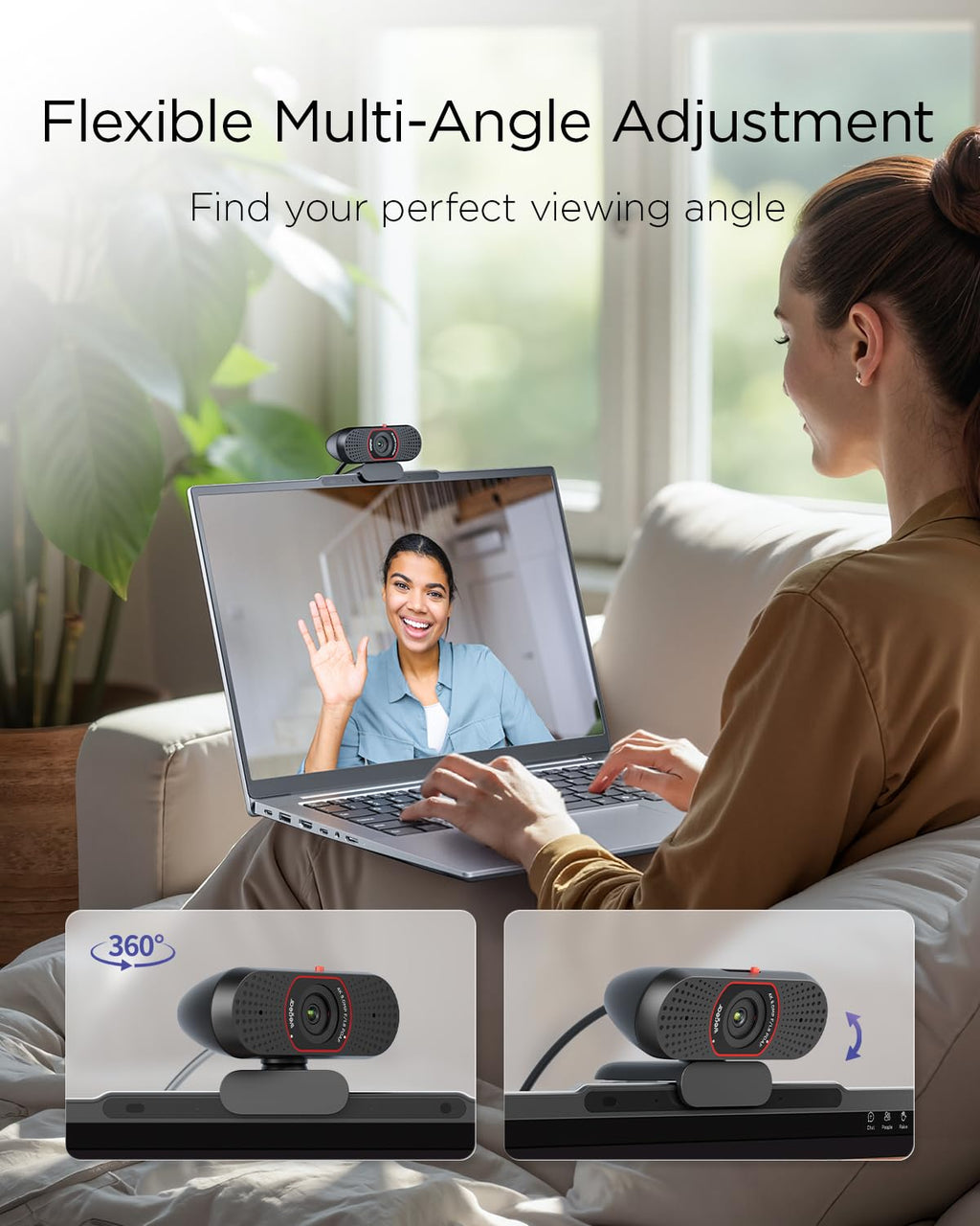Webcam for video calls and streaming