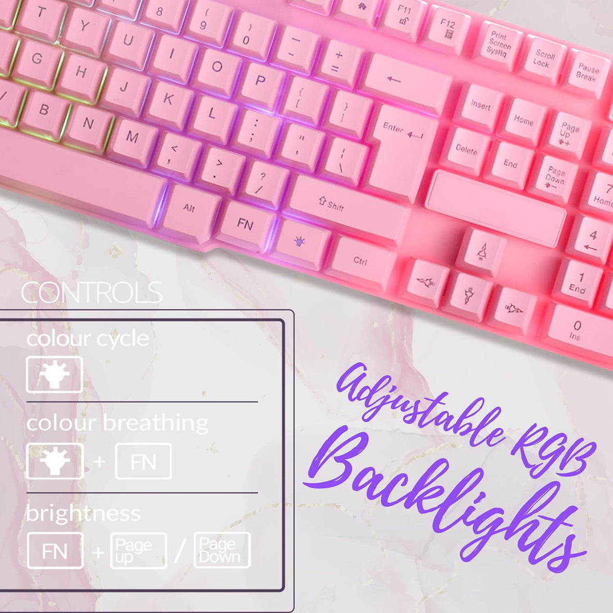 4-in-1 RGB gaming bundle package