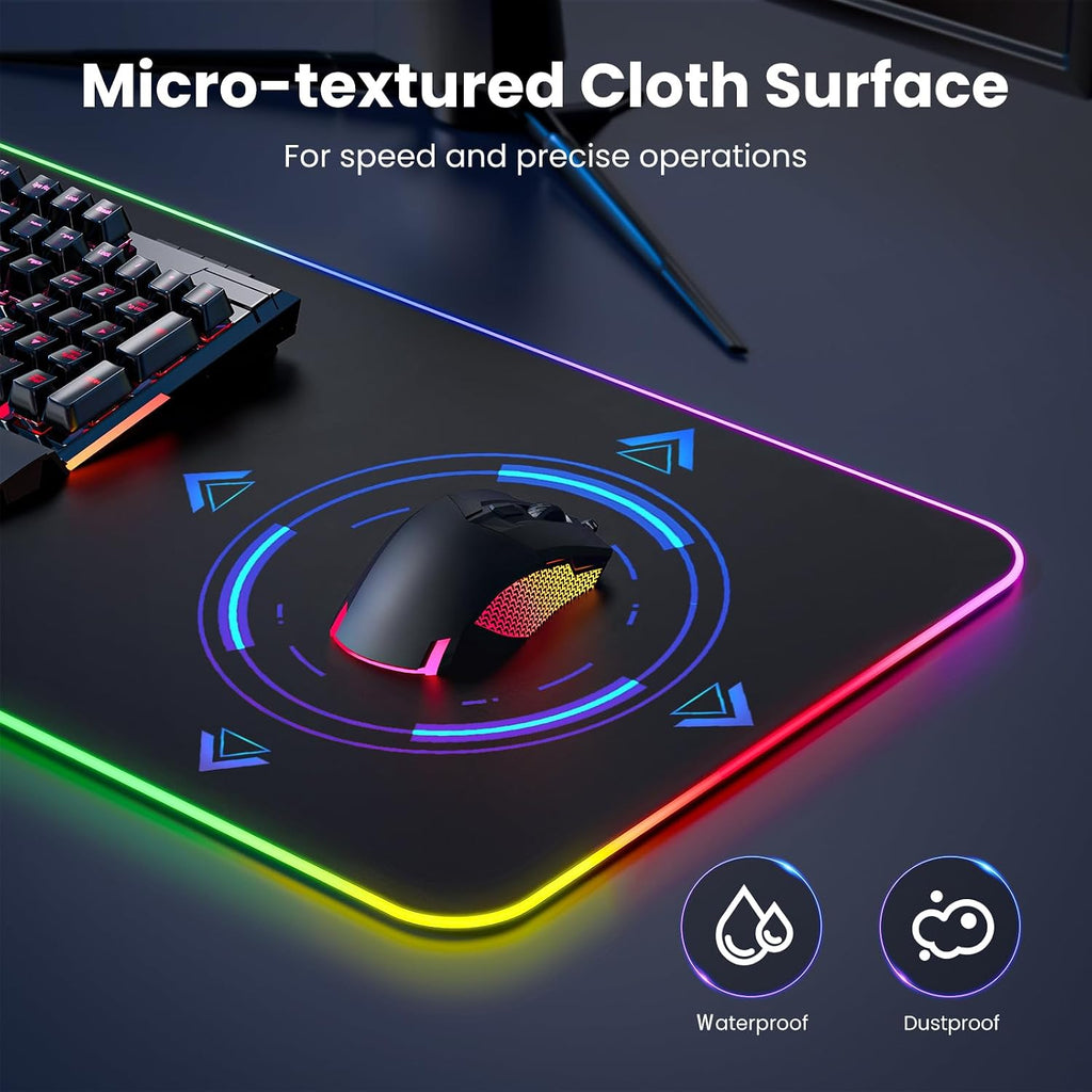 RGB mouse pad lighting mode options