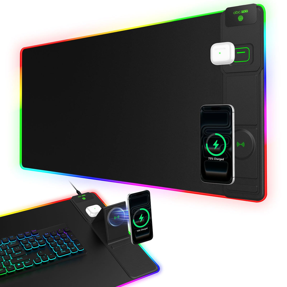 RGB mouse pad 25 lighting effects display