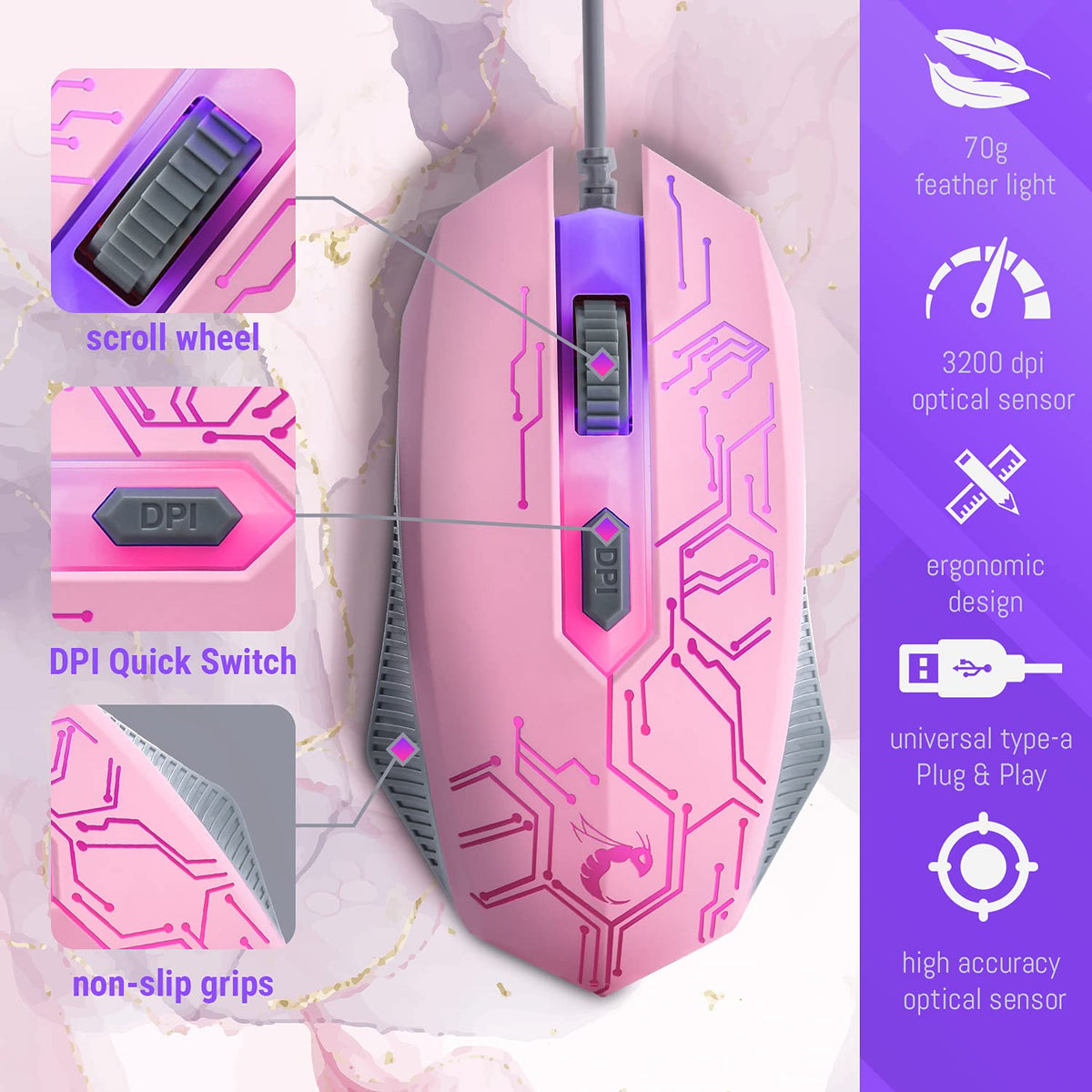 4-in-1 RGB Gaming Bundle – Wired LED Keyboard, Mouse, Mouse Pad & Headset Set